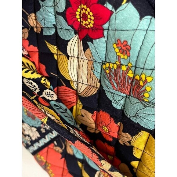 Vera Bradley Bag Women Mini Laptop Case Red Floral Travel Snails Boho 80s Retro - Picture 8 of 14